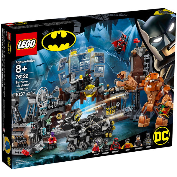 LEGO DC Batman: Batcave Clayface Invasion - 1038 Piece Building Kit [LEGO, #76122]