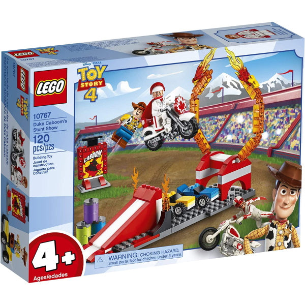 LEGO Disney PixarÃ¢â‚¬â„¢s Toy Story 4: Duke CaboomÃ¢â‚¬â„¢s Stunt Show - 120 Piece Building Kit [LEGO, #10767]