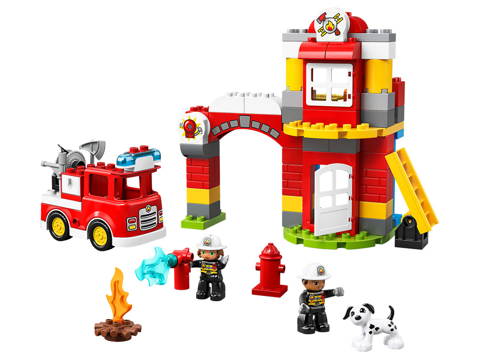 LEGO DUPLO: Fire Station - 76 Piece Building Kit [LEGO, #10903]