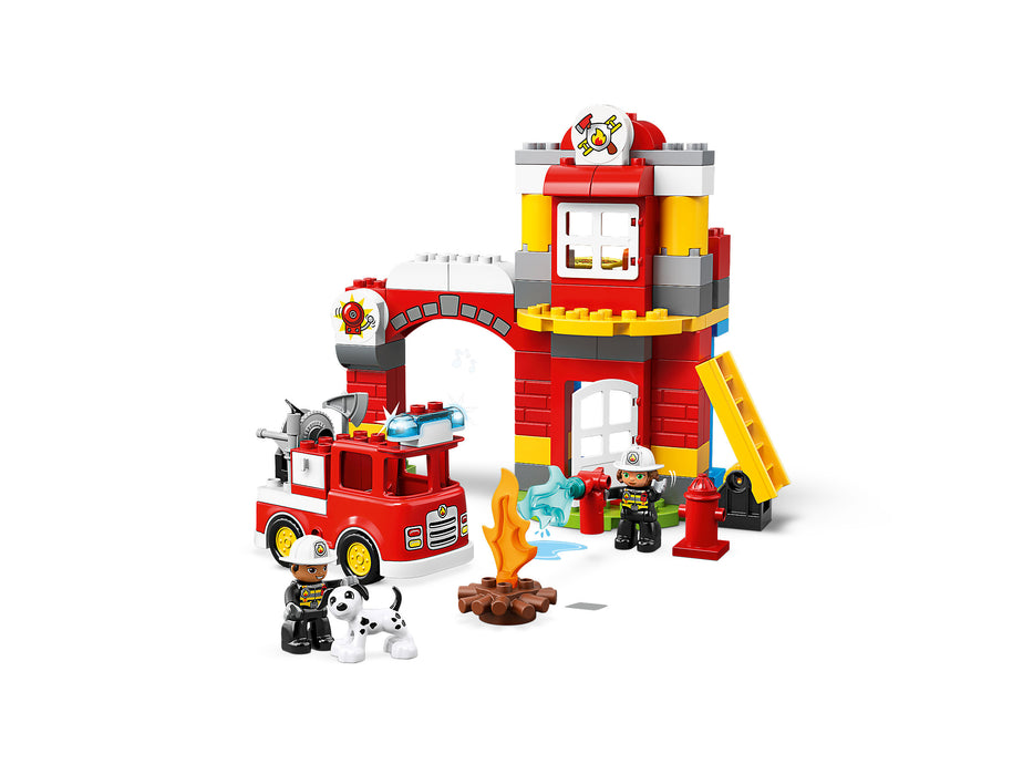 LEGO DUPLO: Fire Station - 76 Piece Building Kit [LEGO, #10903]
