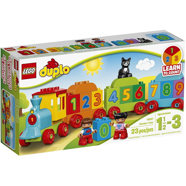 LEGO DUPLO: Number Train - 23 Piece Building Brick Set [LEGO, #10847]