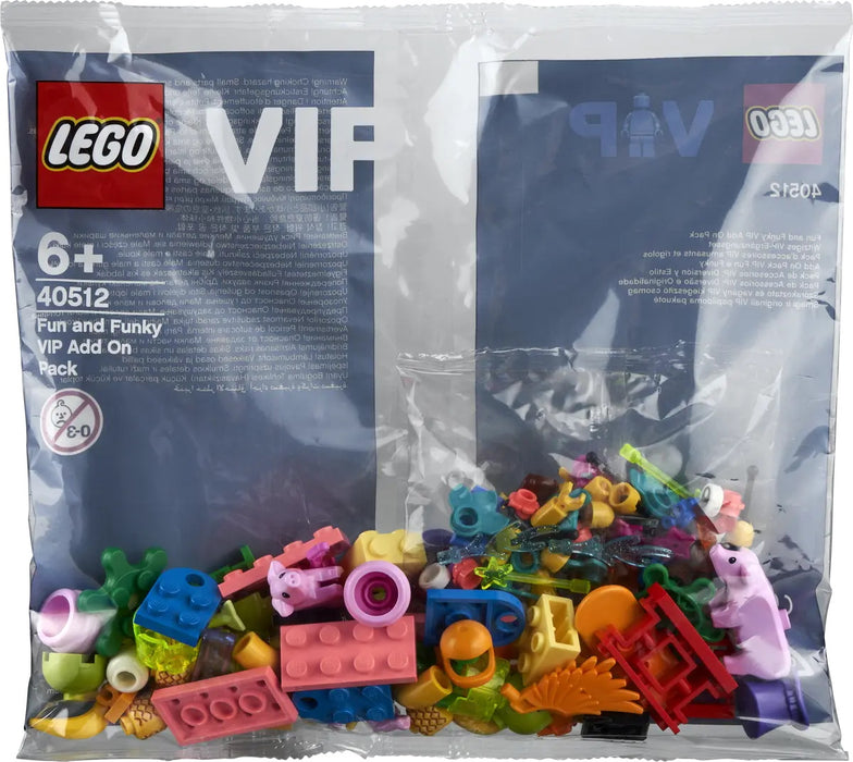 LEGO Fun and Funky VIP Add-On Pack - 148 Piece Building Kit [LEGO, #40512]