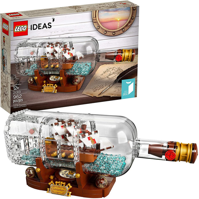 LEGO Ideas: Ship in a Bottle - 962 Piece Building Kit [LEGO, #21313]