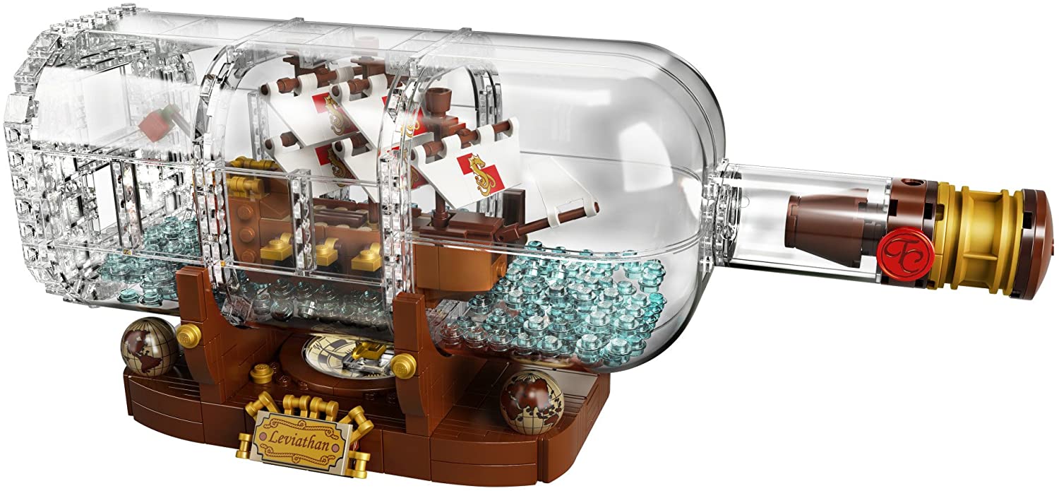 LEGO Ideas: Ship in a Bottle - 962 Piece Building Kit [LEGO, #21313]