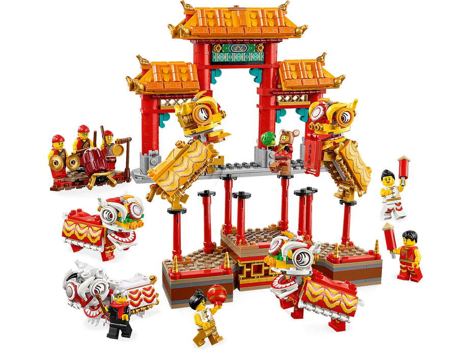 LEGO Lion Dance - 882 Piece Building Kit [LEGO, #80104]
