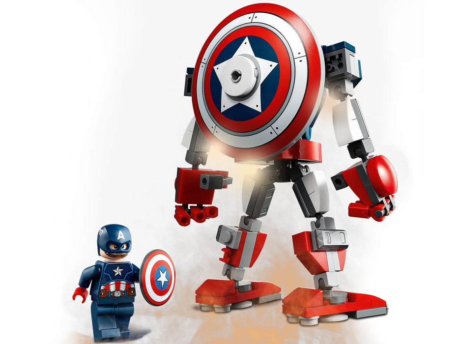 LEGO Marvel Avengers: Captain America Mech Armor - 121 Piece Building Kit [LEGO, #76168]