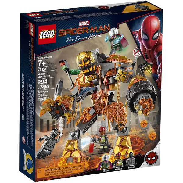 LEGO Marvel Spider-Man - Far From Home: Molten Man Battle - 294 Piece Building Kit [LEGO, #76128]