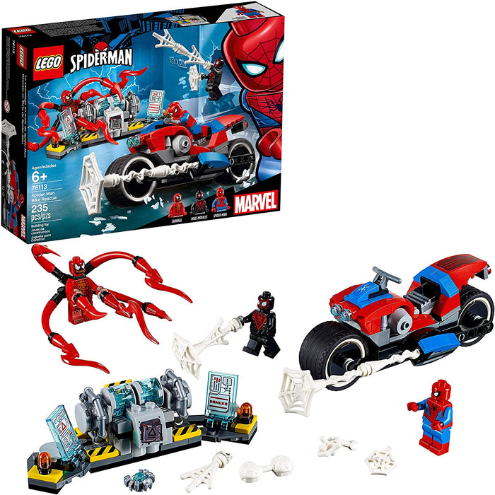LEGO Marvel Spider-Man: Spider-Man Bike Rescue - 235 Piece Building Kit [LEGO, #76113]