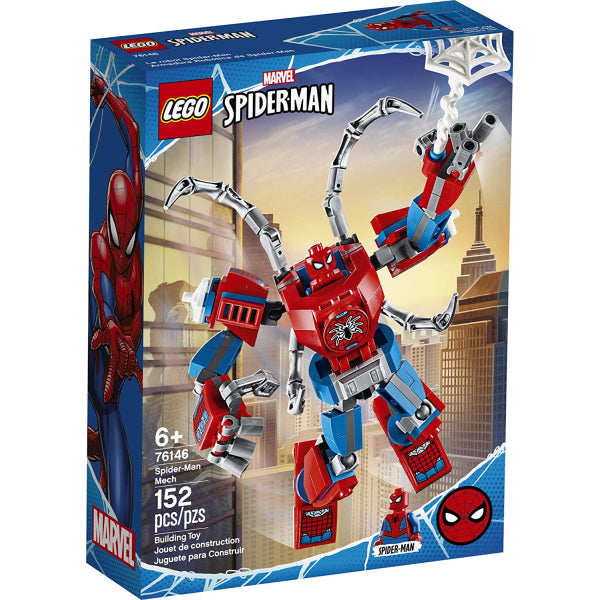 LEGO Marvel Spider-Man: Spider-Man Mech - 152 Piece Building Kit [LEGO, #76146]