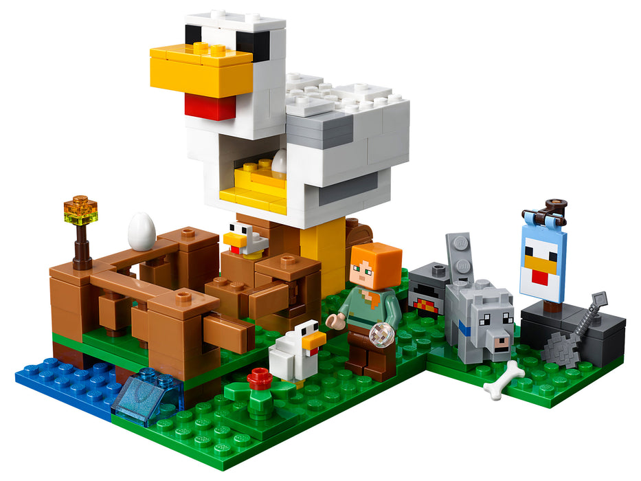 LEGO Minecraft: The Chicken Coop - 198 Piece Building Kit [LEGO, #21140]