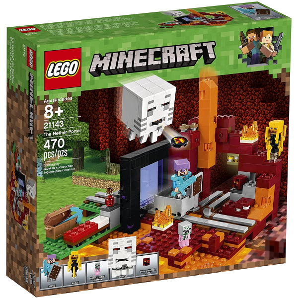 LEGO Minecraft: The Nether Portal - 470 Piece Building Kit [LEGO, #21143]
