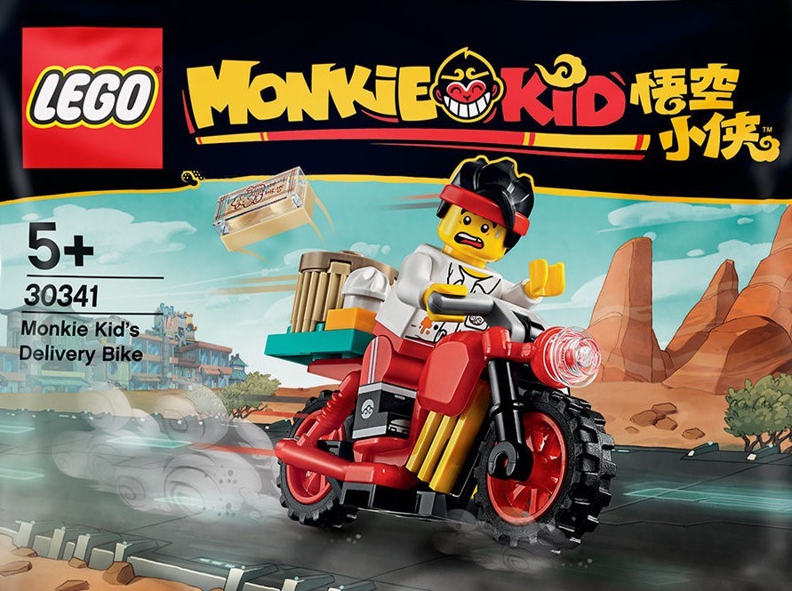 LEGO Monkie Kid: Monkie Kid's Delivery Bike - 22 Piece Building Kit [LEGO, #30341]
