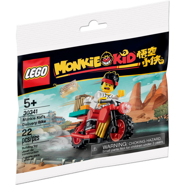 LEGO Monkie Kid: Monkie Kid's Delivery Bike - 22 Piece Building Kit [LEGO, #30341]