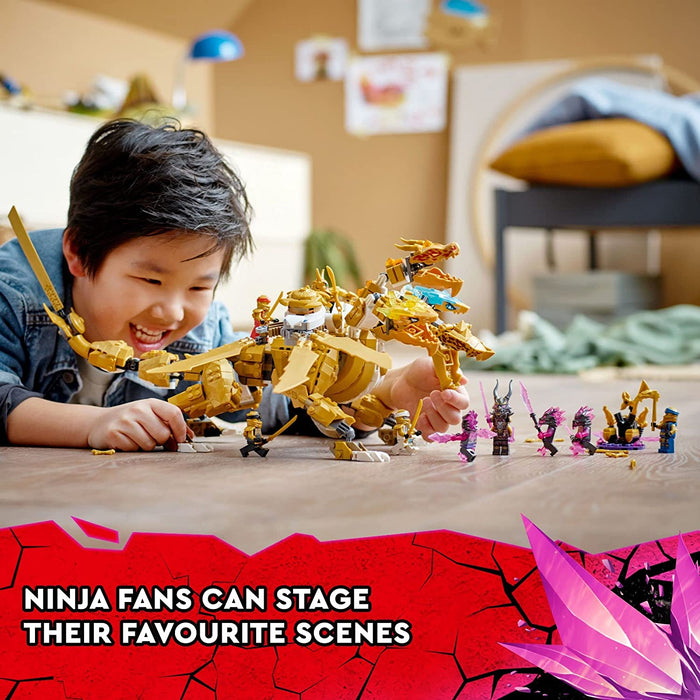 LEGO Ninjago: LloydÃ¢â‚¬â„¢s Golden Ultra Dragon - 989 Piece Building Kit [LEGO, #71774]