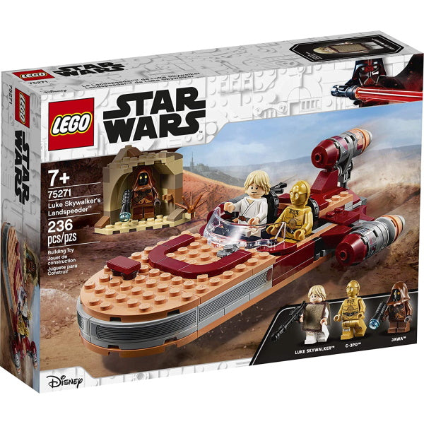 LEGO Star Wars: Luke Skywalker's Landspeeder - 236 Piece Building Kit [LEGO, #75271]