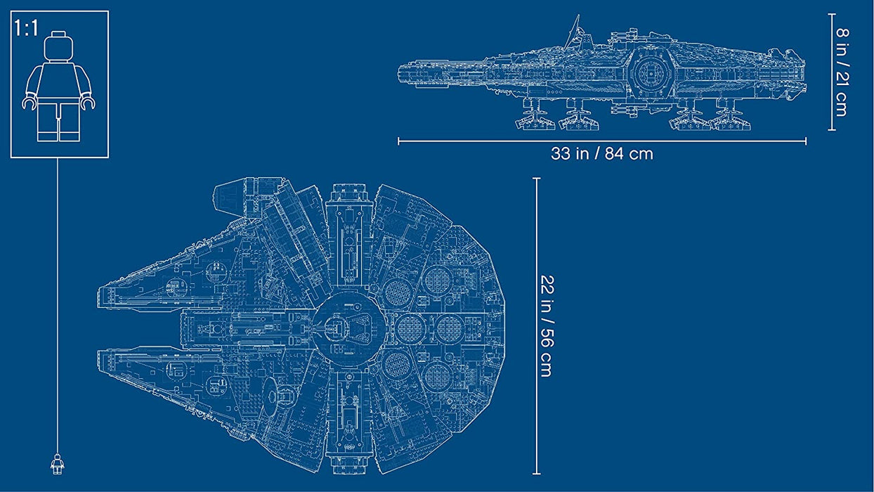LEGO Star Wars: Millennium Falcon - Ultimate Collector Series - 7541 Piece Building Kit [LEGO, #75192]