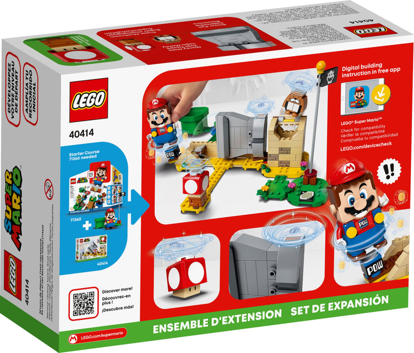 LEGO Super Mario: Monty Mole & Super Mushroom Expansion Set - 163 Piece Building Kit [LEGO, #40414, Ages 7+]