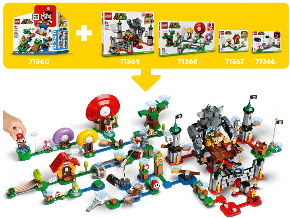 LEGO Super Mario: WhompÃ¢â‚¬â„¢s Lava Trouble Expansion Set - 133 Piece Building Kit [LEGO, #71364]