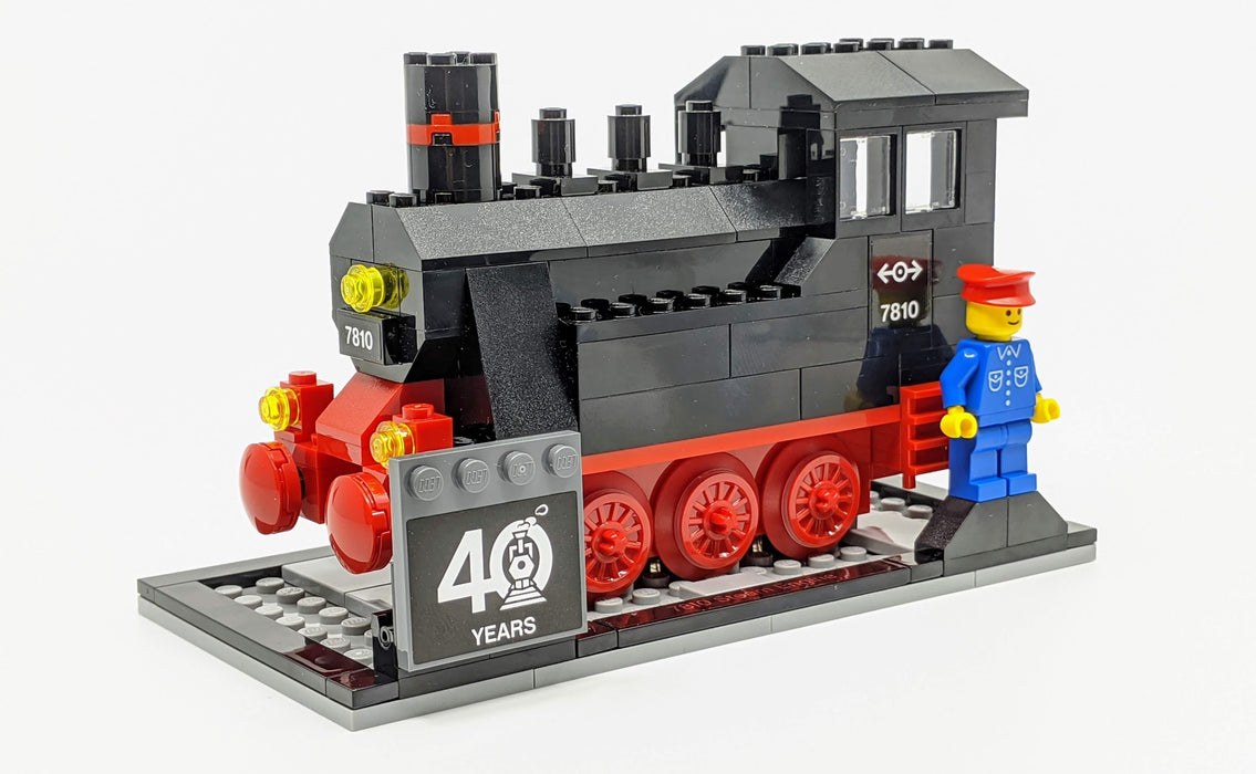 LEGO Iconic 40th Anniversary Steam Engine  - 188 Piece Building Kit [LEGO, #40370]