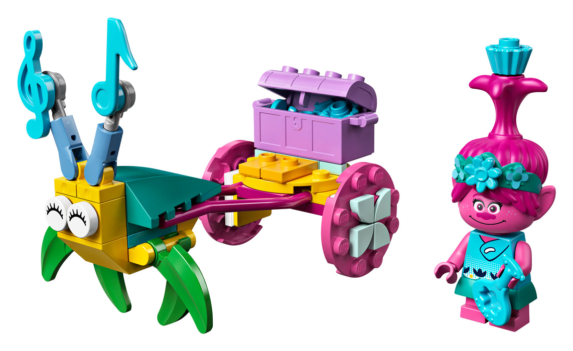LEGO Trolls World Tour: Poppy’s Carriage  - 51 Piece Building Kit [LEGO, #30555, Ages 6+]
