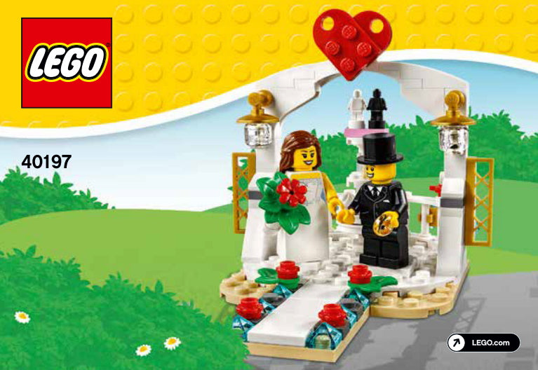 LEGO Wedding Favor Set 2018 - 132 Piece Building Set [LEGO, #40197, Ages 7+]