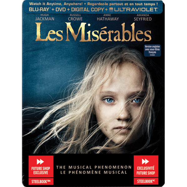 Les Misérables - Limited Edition SteelBook [Blu-ray + DVD + Digital]