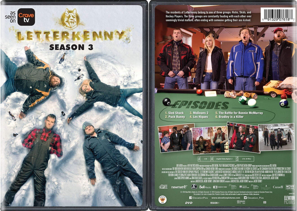 Letterkenny - Seasons 1-3 [DVD Box Set]