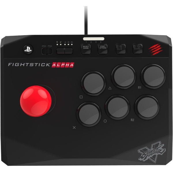 Mad Catz Street Fighter V Arcade FightStick Alpha for PS3 / PS4 - Black [PlayStation Accessory]