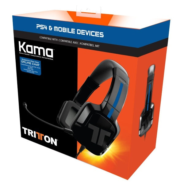 Mad Catz TRITTON Kama Stereo Headset for PlayStation 4 and Mobile Devices - Black [PlayStation 4 Accessory]