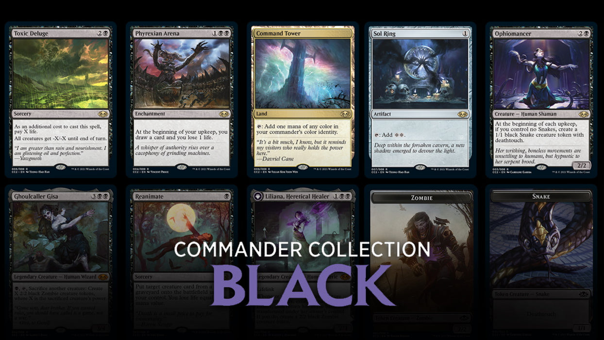 Magic: The Gathering TCG - Commander Collection: Black - Premium Foil  Edition [Card Game, 2 Players]