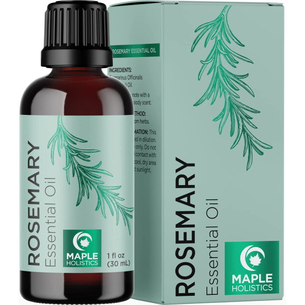 Maple Holistics Pure Rosemary Essential Oil - 30mL / 1 Fl Oz [Essential Oil]