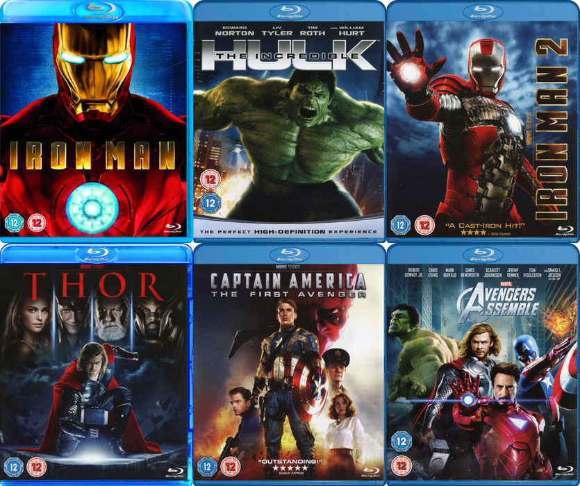 Marvel Studios Cinematic Universe - Phase 1 to Phase 3: Part One - Collector's Edition [Blu-Ray Box Set]