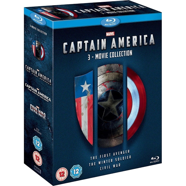 Marvel's Captain America: The First Avenger + The Winter Soldier + Civil War [Blu-Ray 3-Movie Collection]