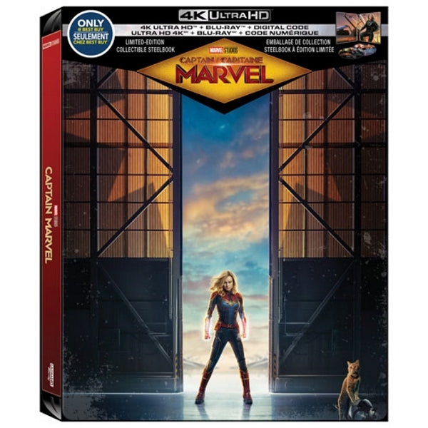 Marvel's Captain Marvel - 4K Limited Edition SteelBook [Blu-ray + 4K UHD + Digital]