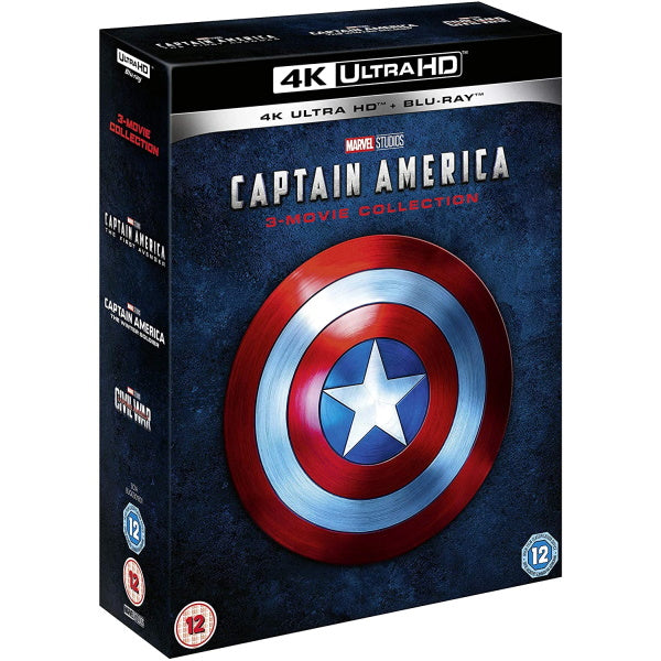 Marvel's Captain America: 3-Movie Collection 4K [Blu-Ray Box Set + 4K UHD]