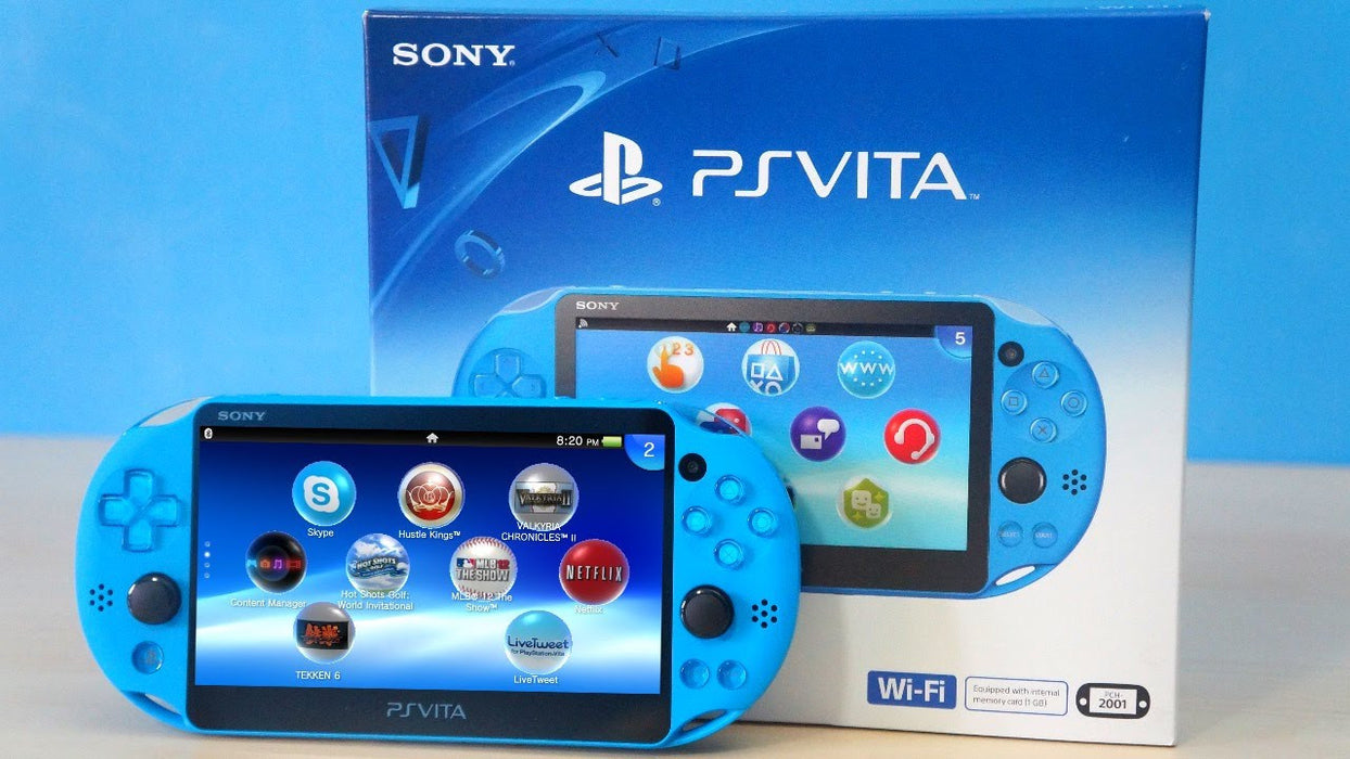 Aqua Blue PS Vita Slim Handheld Console [Sony PS Vita System]