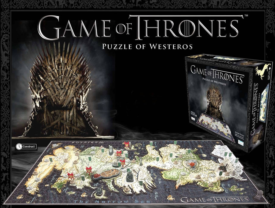 4D Cityscapes Game of Thrones 4D Puzzle of Westeros & Essos [Puzzle, 891 Piece]