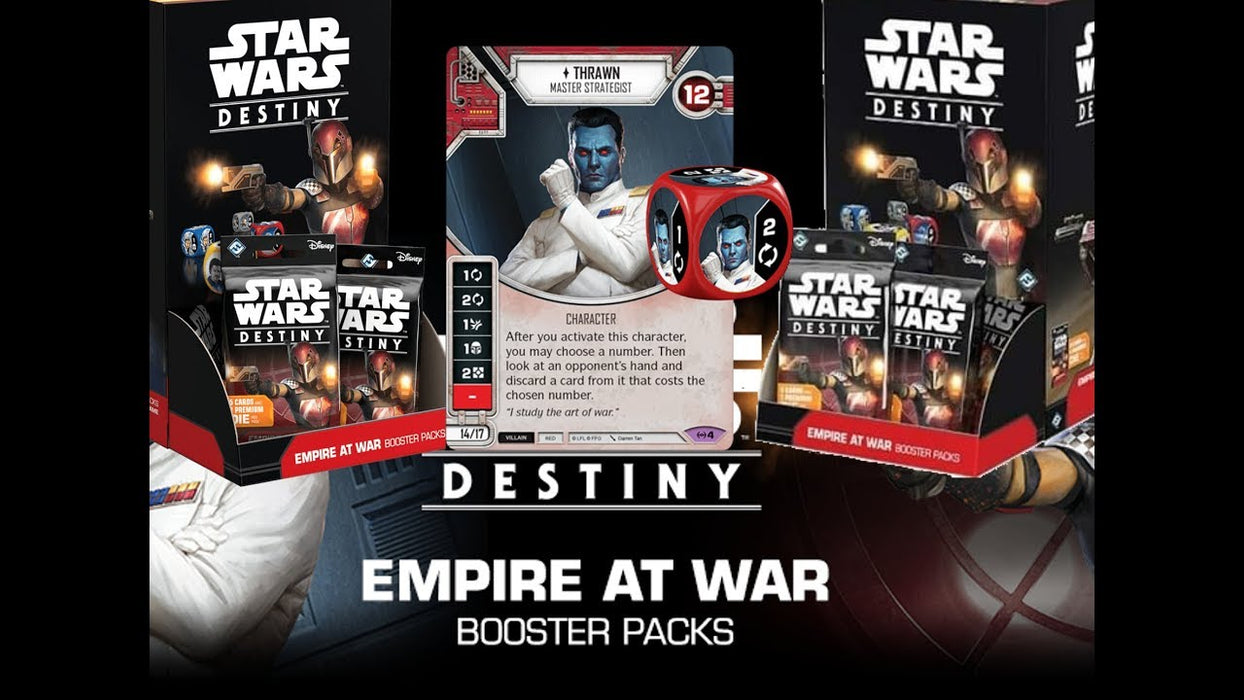 Star Wars Destiny TCG: Empire at War Booster Box - 36 Packs, Dice Included [Card Game, Ages 10+]