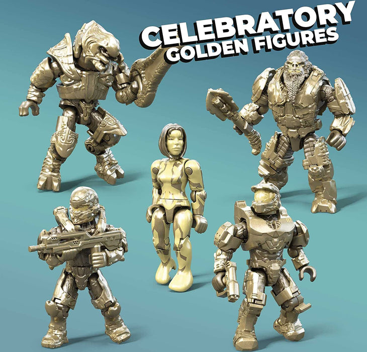 Mega Construx Halo: 20th Anniversary Character Pack - 352 Piece Building Kit [Toys, #GYG61, Ages 8+]