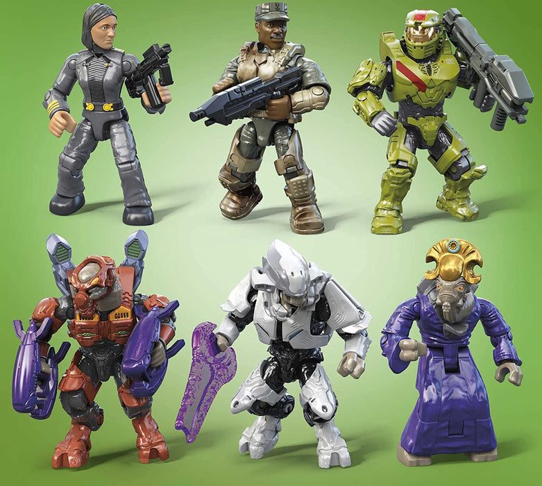 Mega Construx Halo: 20th Anniversary Character Pack - 352 Piece Building Kit [Toys, #GYG61, Ages 8+]