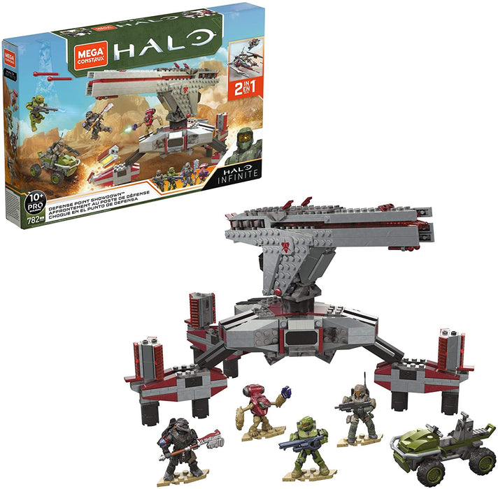 Mega Construx Halo Infinite: Defense Point Showdown - 782 Piece Building Kit [Toys, #GNB27, Ages 10+]