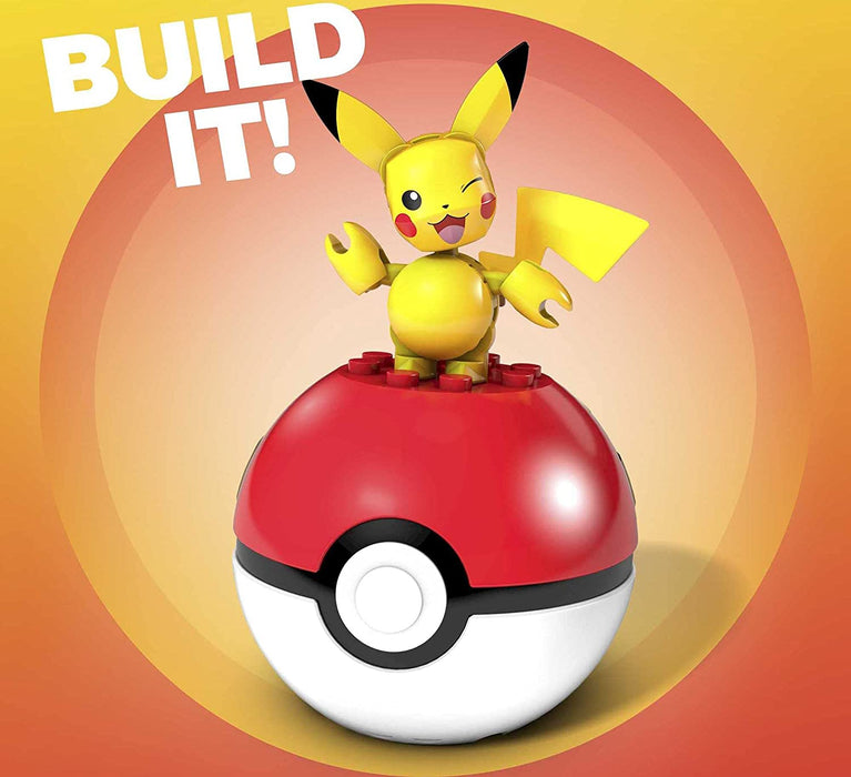 Mega Construx Pokemon: Pikachu - 16 Piece Building Kit [Toys, #GKY69, Ages 6+]