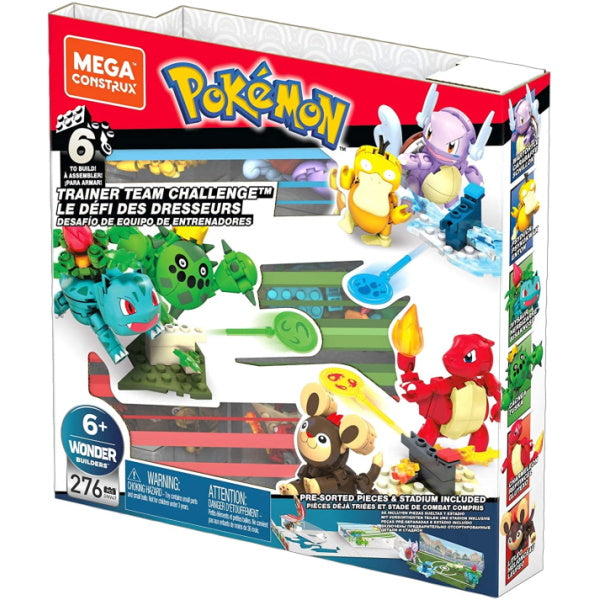 Mega Construx Pokemon: Trainer Team Challenge - 276 Piece Building Kit [Toys, #GNV47, Ages 6+]