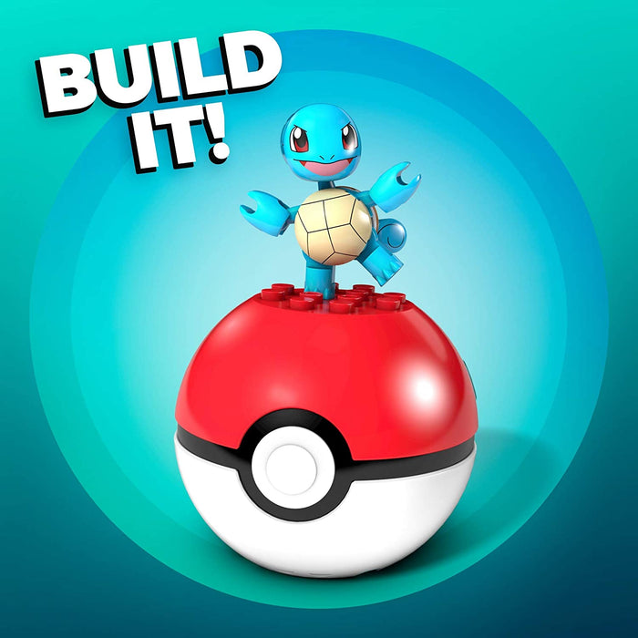 Mega Construx Pokemon: Squirtle - 16 Piece Building Kit [Toys, #GKY70, Ages 6+]