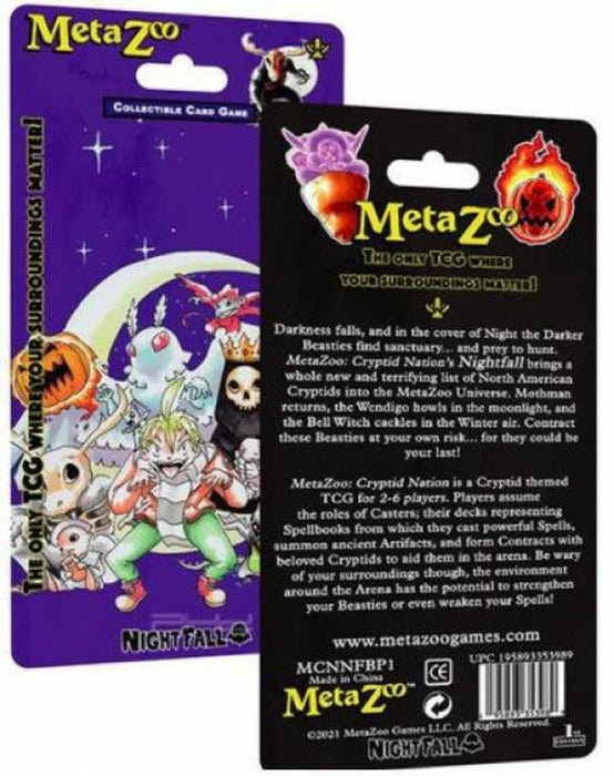 MetaZoo: Cryptid Nation TCG - Nightfall Blister Pack 1st Edition