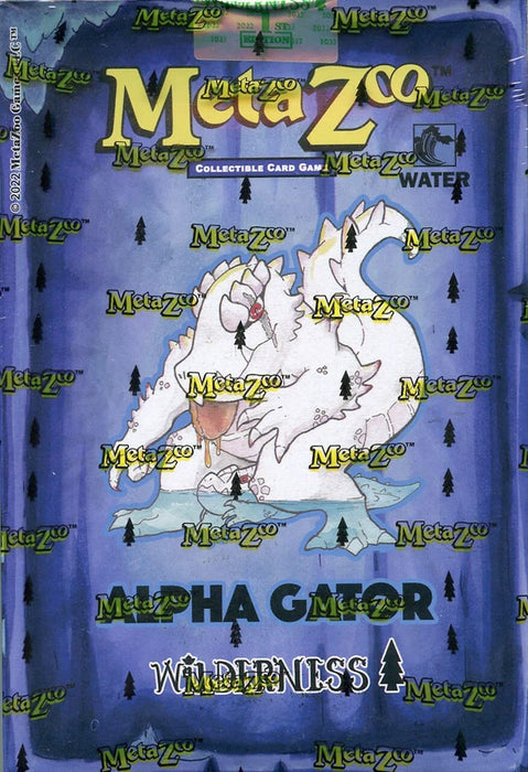 MetaZoo: Cryptid Nation TCG - Wilderness 1st Edition Theme Deck - Alpha Gator [Card Game, 2-6 Players]