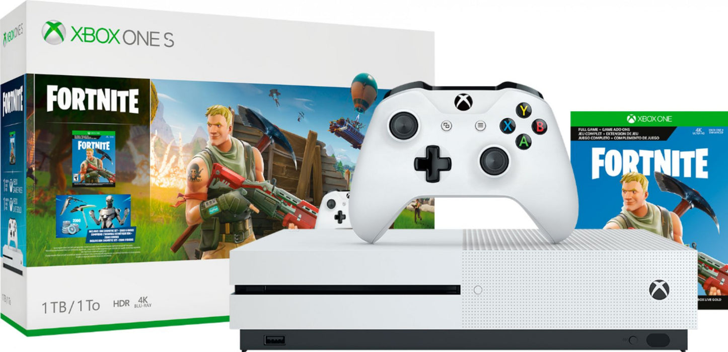 Microsoft Xbox One S Console - Fortnite Bundle - 1TB [Xbox One System]