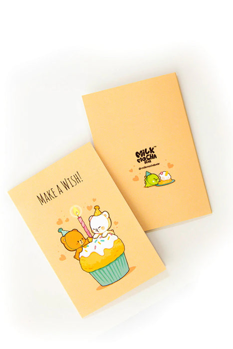 milkmochabear Birthday Card - Make a Wish [Stationery]
