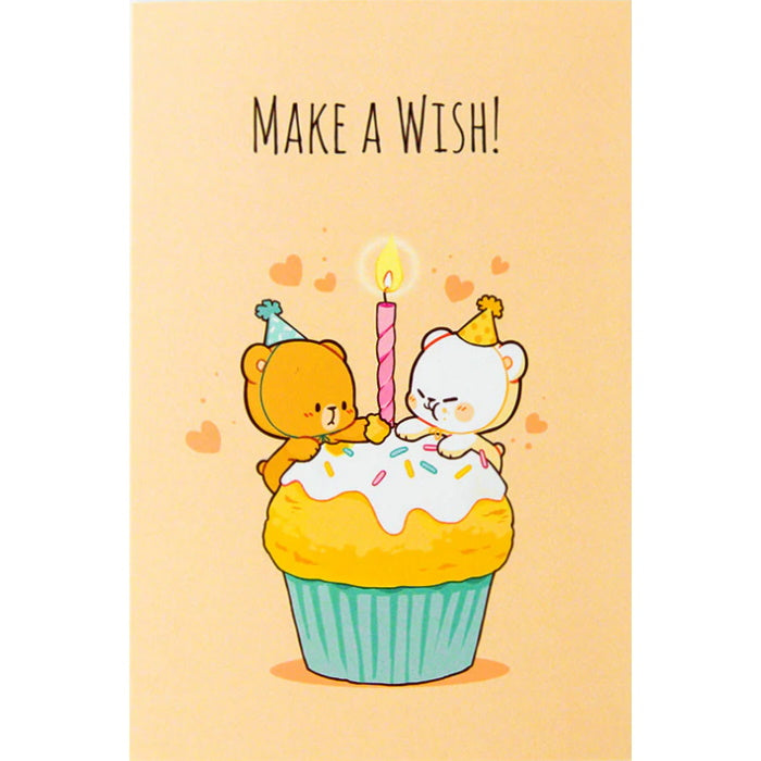 milkmochabear Birthday Card - Make a Wish [Stationery]