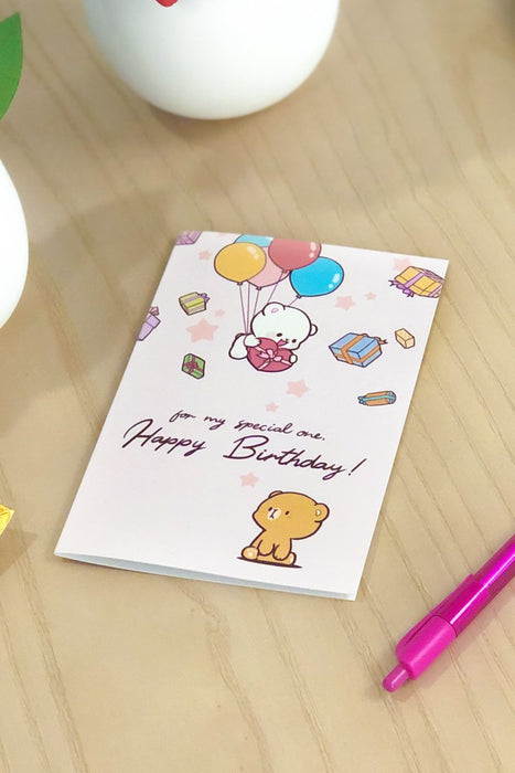 milkmochabear: Birthday Card - Milk's Surprise [Stationery]